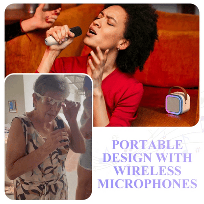 VibeSing™ Bluetooth Karaoke Machine, Hi-Fi Sound, Deep Bass🎶🎶